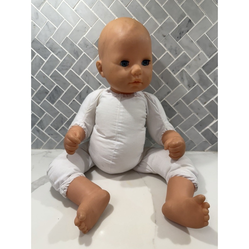 Vintage 1998 Max Zapf Creation Baby Chou Chou Doll 17" Germany Blue eyes
